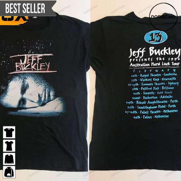 Jeff Buckley Hard Luck Tour 1996 Tshirt Sweatshirt Hoodie