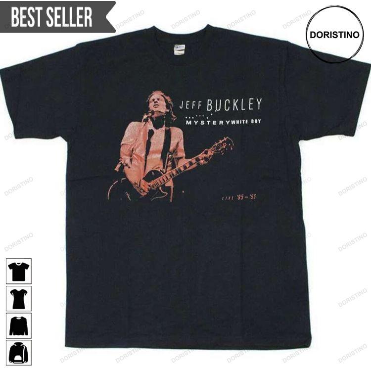 Jeff Buckley Mystery White Boy Live 95-96 Short-sleeve Hoodie Tshirt Sweatshirt