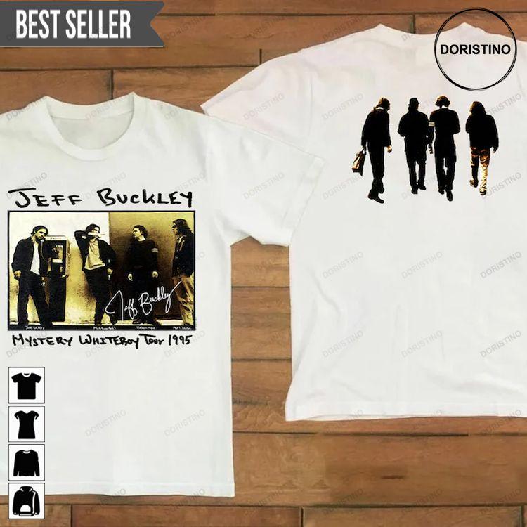 Jeff Buckley Mystery White Boy Tour 1995 Short-sleeve Hoodie Tshirt Sweatshirt