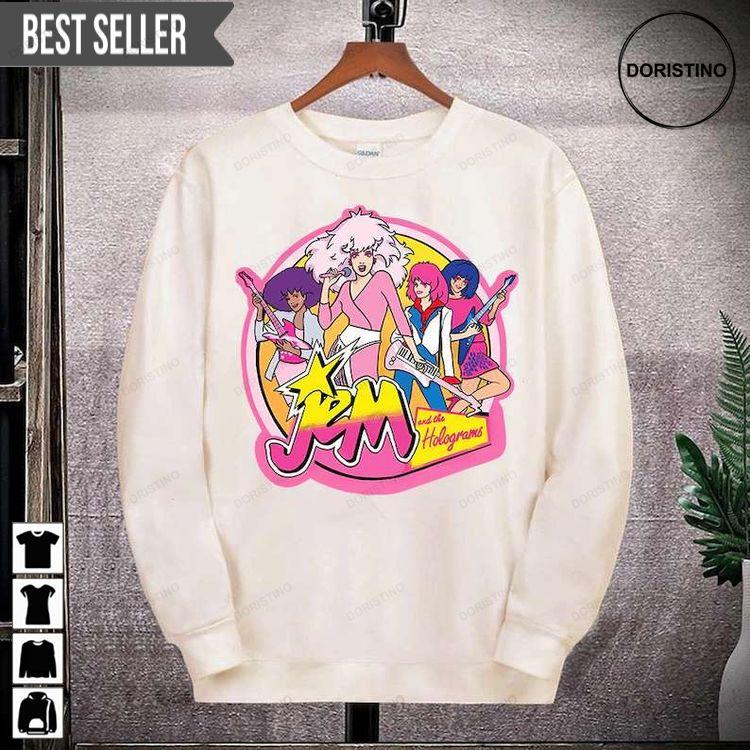 Jem And The Hologramss Cartoon Sweatshirt Long Sleeve Hoodie