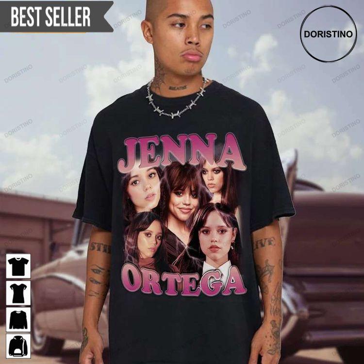 Jenna Ortega Special Order Wednesday Addams Short-sleeve Hoodie Tshirt Sweatshirt