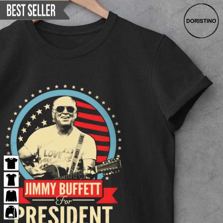 Jimmy Buffett For President Adult Short-sleeve Hoodie Tshirt Sweatshirt