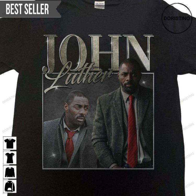 John Luther Idris Elba Luther Vintage Unisex Sweatshirt Long Sleeve Hoodie
