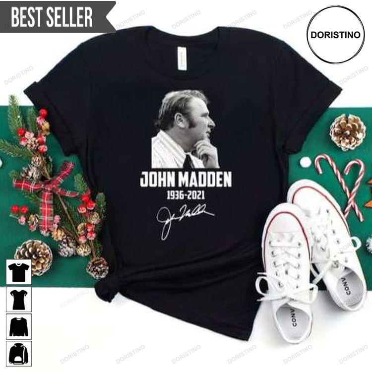 John Madden Thank You Memories Graphic Hoodie Tshirt Sweatshirt