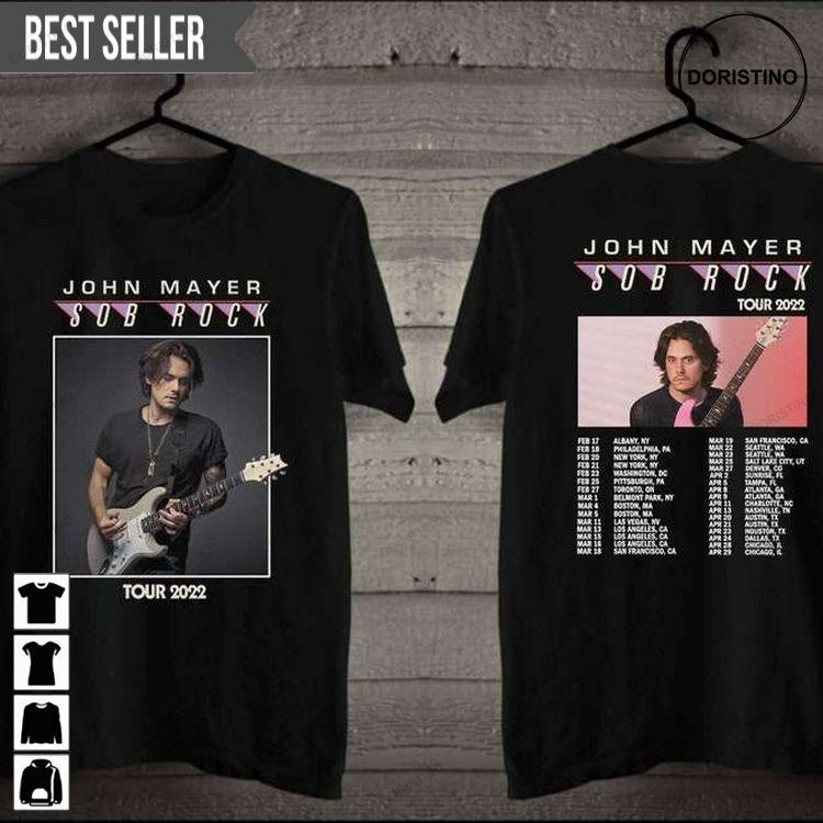 John Mayer Sob Rock America Tour 2022 Unisex Sweatshirt Long Sleeve Hoodie