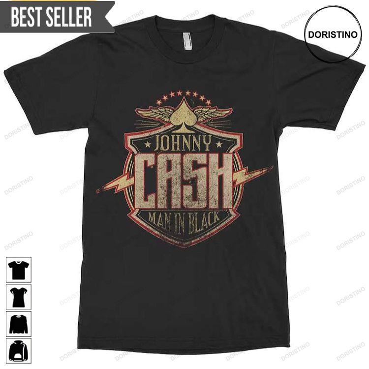 Johnny Cash The Man In Black Music Tshirt Sweatshirt Hoodie
