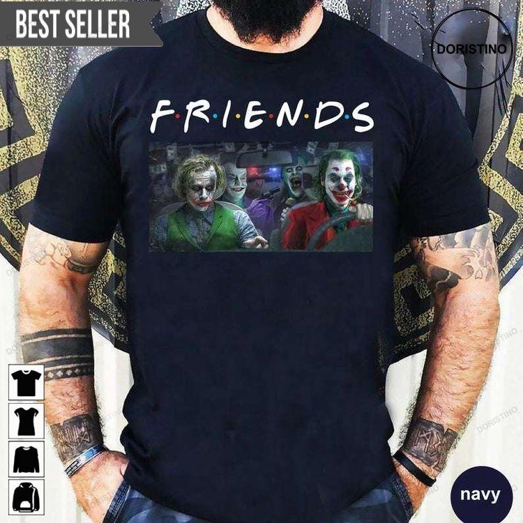 Jokers In A Car Friend Vintage Unisex Sweatshirt Long Sleeve Hoodie
