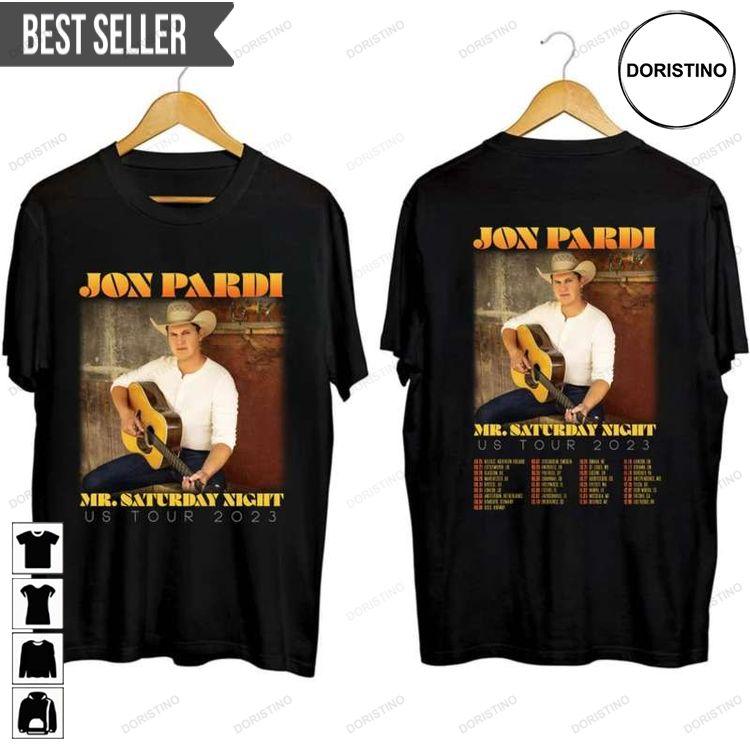 Jon Pardi Country Music 2023 Adult Short-sleeve Tshirt Sweatshirt Hoodie