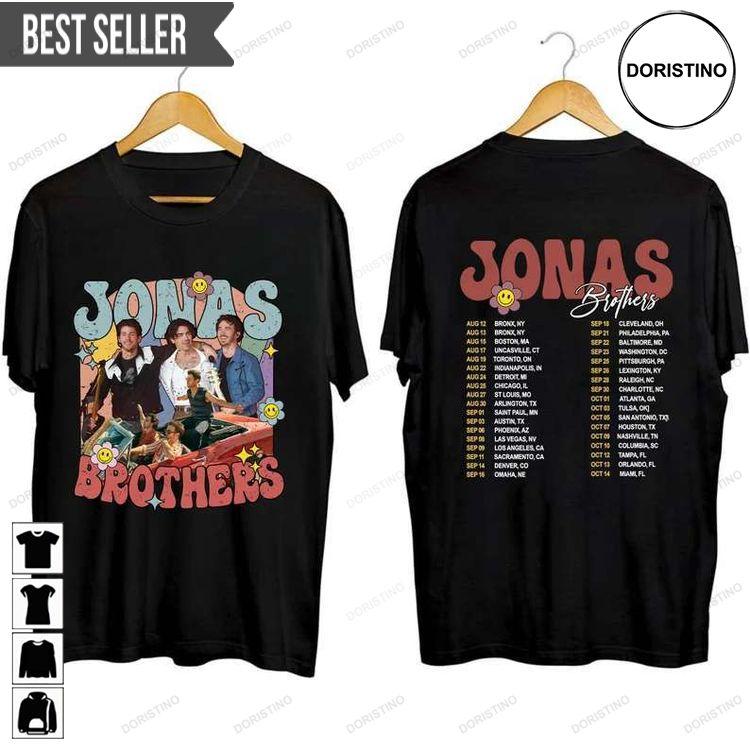Jonas Brothers Five Albums One Night The Tour 2023 Short-sleeve Tshirt Sweatshirt Hoodie