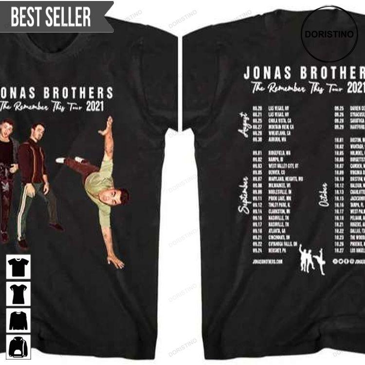 Jonas Brothers The Remember This Tour 2021 Ver 2 Hoodie Tshirt Sweatshirt