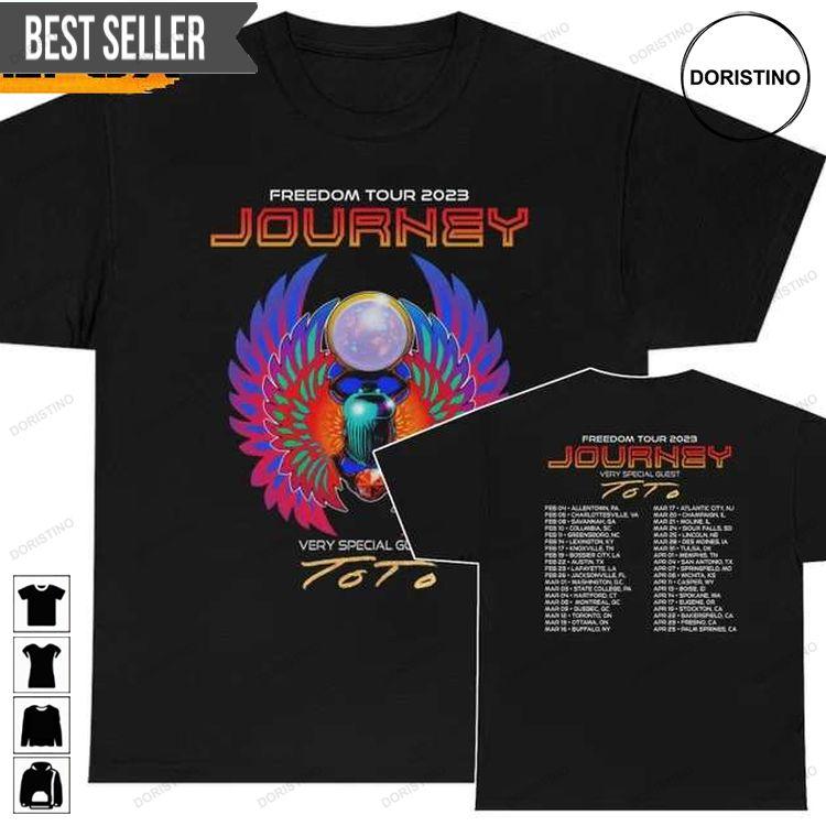 Journey Freedom 2023 Tour With Special Guest Toto Sweatshirt Long Sleeve Hoodie