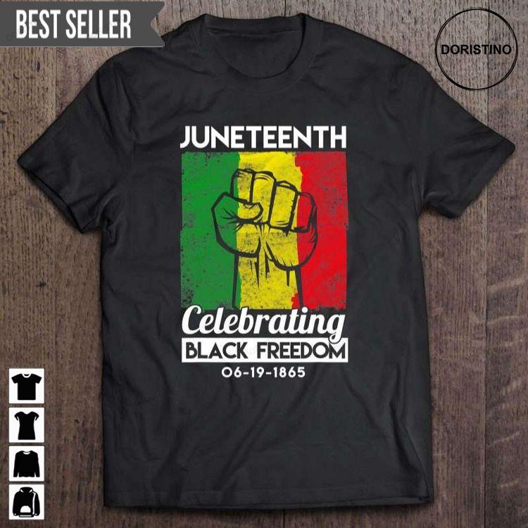 Juneteenth Celebrating Black Freedom 06-19-1865 Unisex Sweatshirt Long Sleeve Hoodie