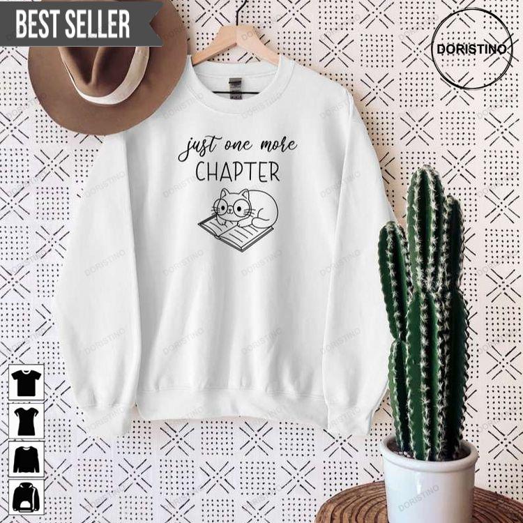 Just One More Chapter Cat Sweatshirt Long Sleeve Hoodie