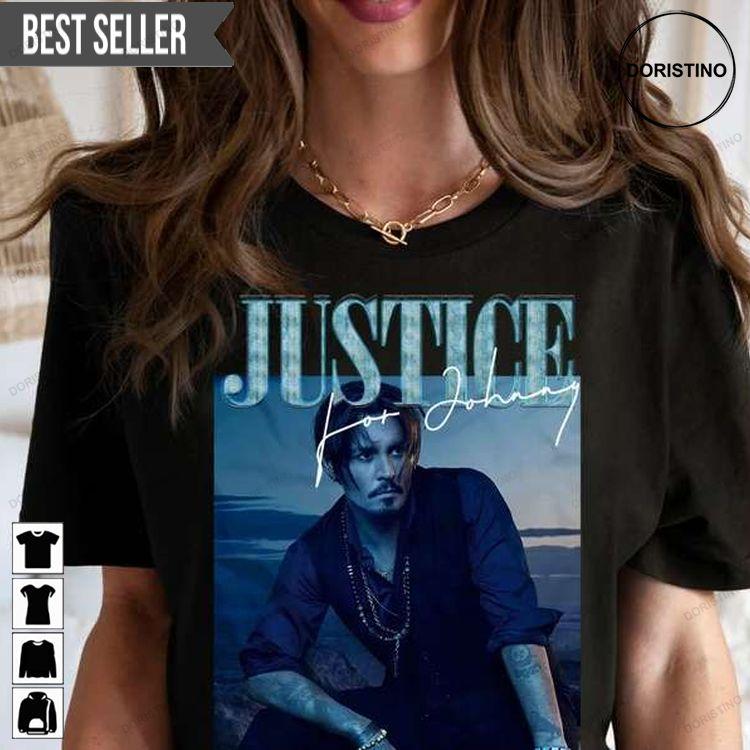 Justice For Johnny Depp Sweatshirt Long Sleeve Hoodie