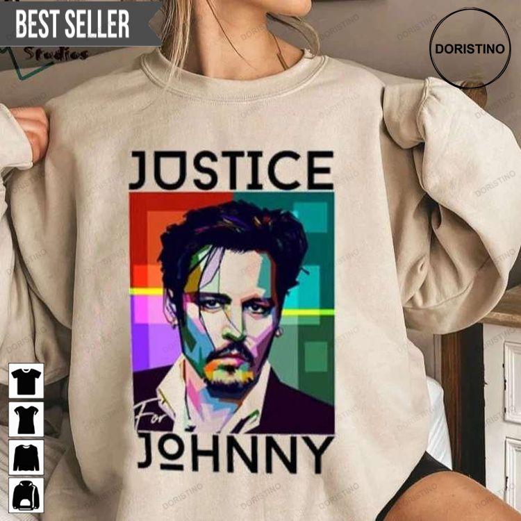 Justice For Johnny Pirates Of The Caribbean Sweatshirt Long Sleeve Hoodie