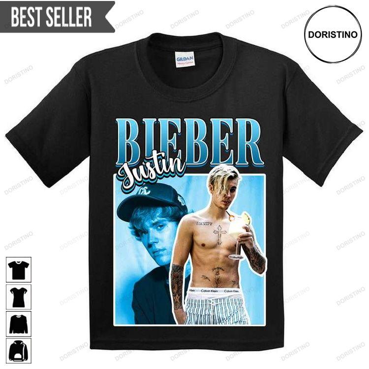 Justin Bieber Singer Vintage Black Tshirt Sweatshirt Hoodie