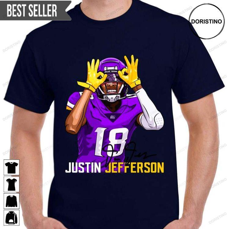 Justin Jefferson Minnesota Football Champion Superbowl Hoodie Tshirt Sweatshirt