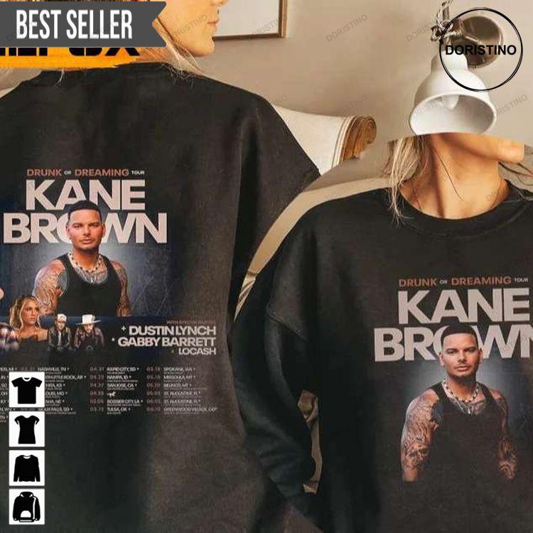 Kane Brown Drunk Or Dreaming Tour 2023 Concert Music Singer Tshirt Sweatshirt Hoodie