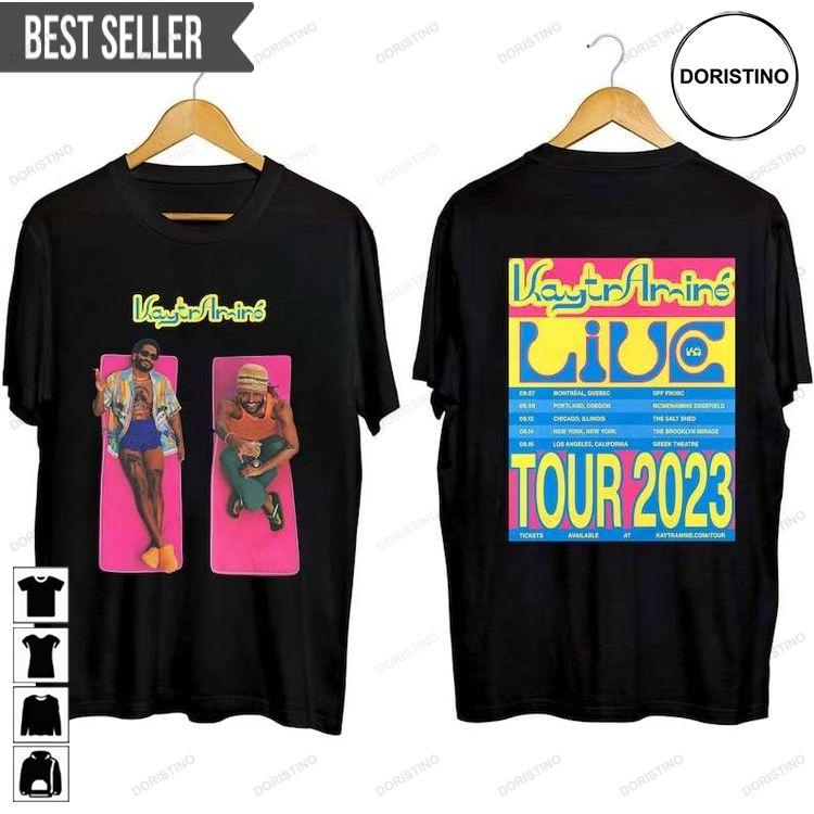 Kaytranada And Amine Tour 2023 Adult Short-sleeve Sweatshirt Long Sleeve Hoodie