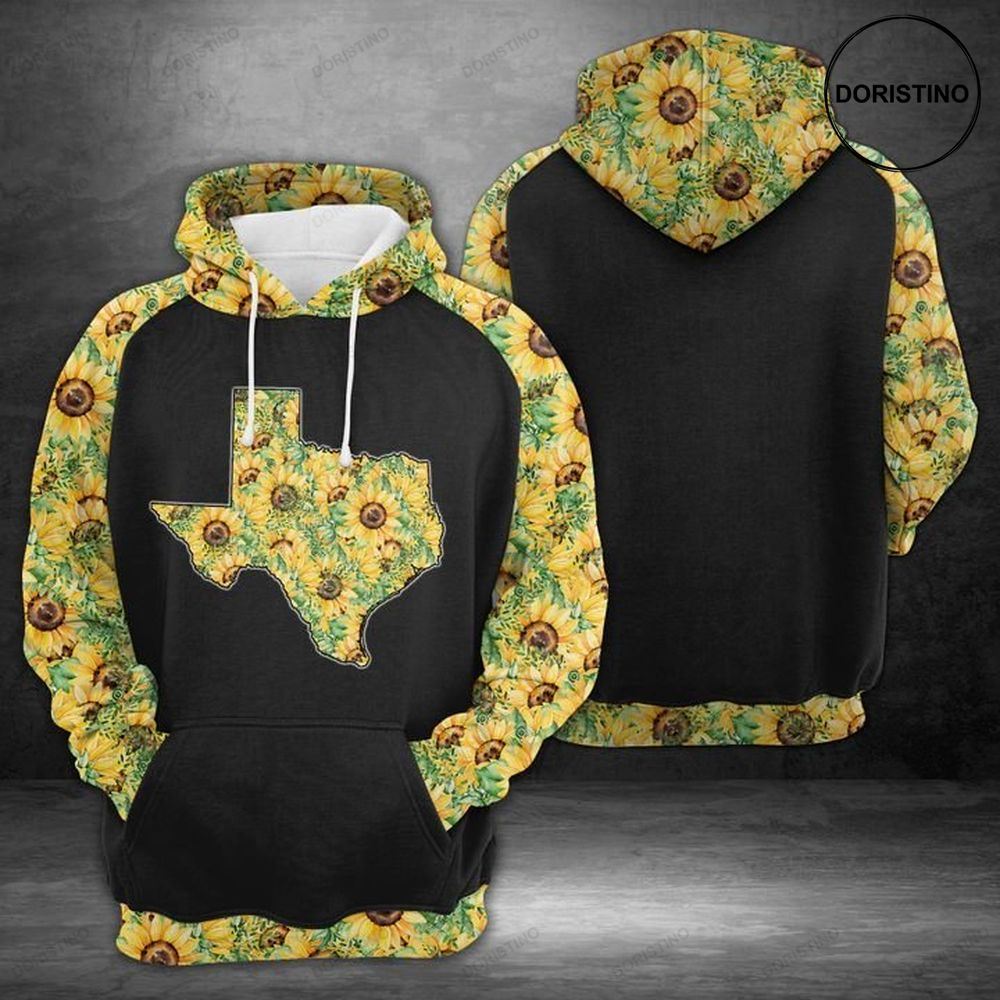 Texas Sunflower Awesome 3D Hoodie