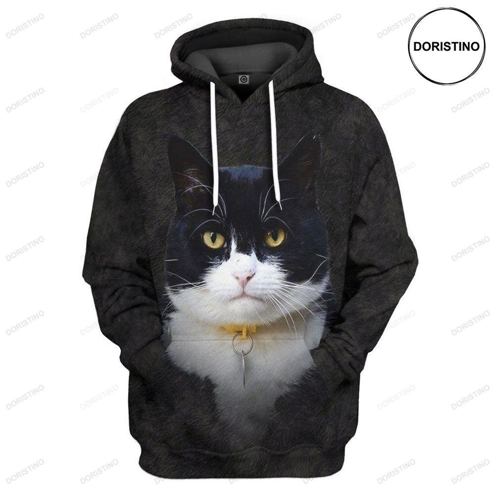 Texudo Cat All Over Print Hoodie