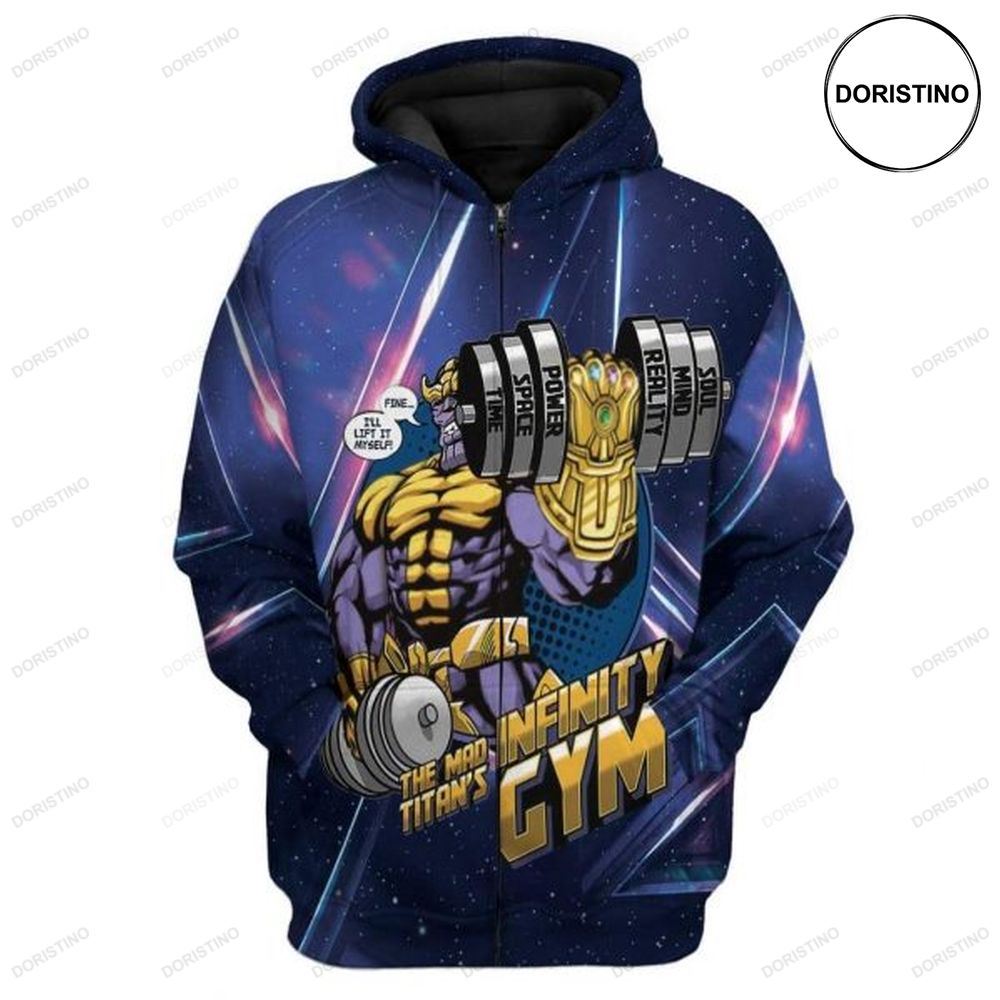 Thanos Infinity Gym Limited Edition 3d Hoodie