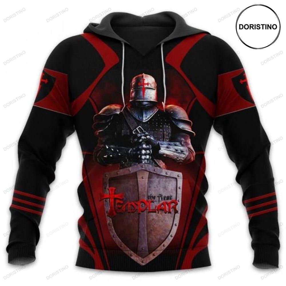 The First Templar With Shield All Over Print Hoodie