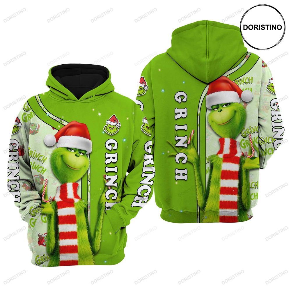 The Grinch Green Christmas Awesome 3D Hoodie