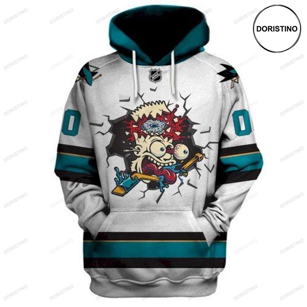 The Simpsons Lovers Creepy Bart Simpson Limited Edition 3d Hoodie