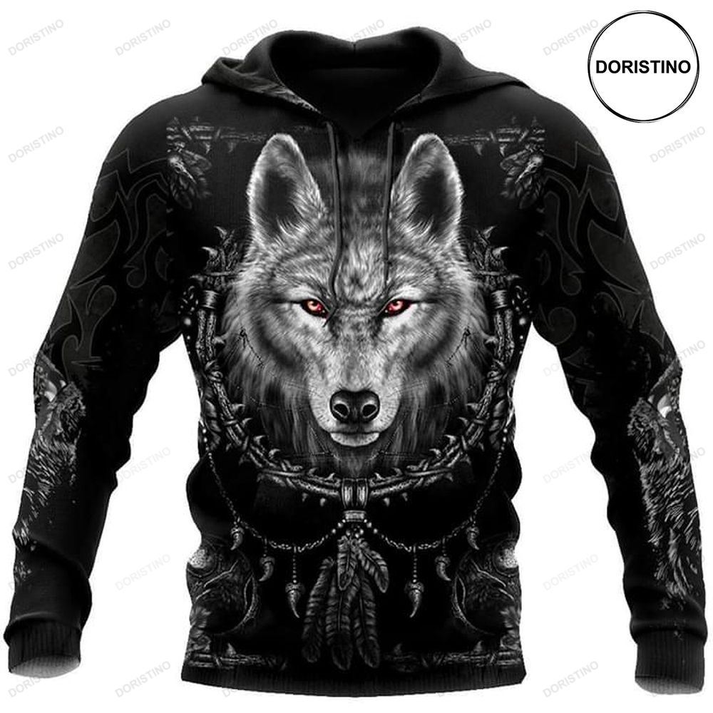 The Wolf All Over Print Hoodie