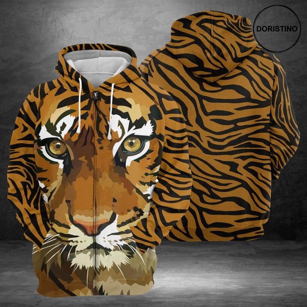 Tiger Face Awesome 3D Hoodie