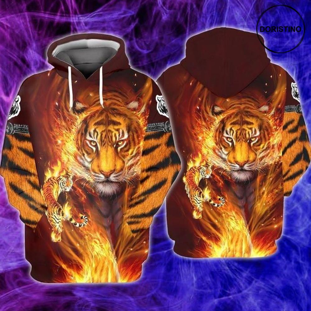 Tiger Full Ing All Over Print Hoodie