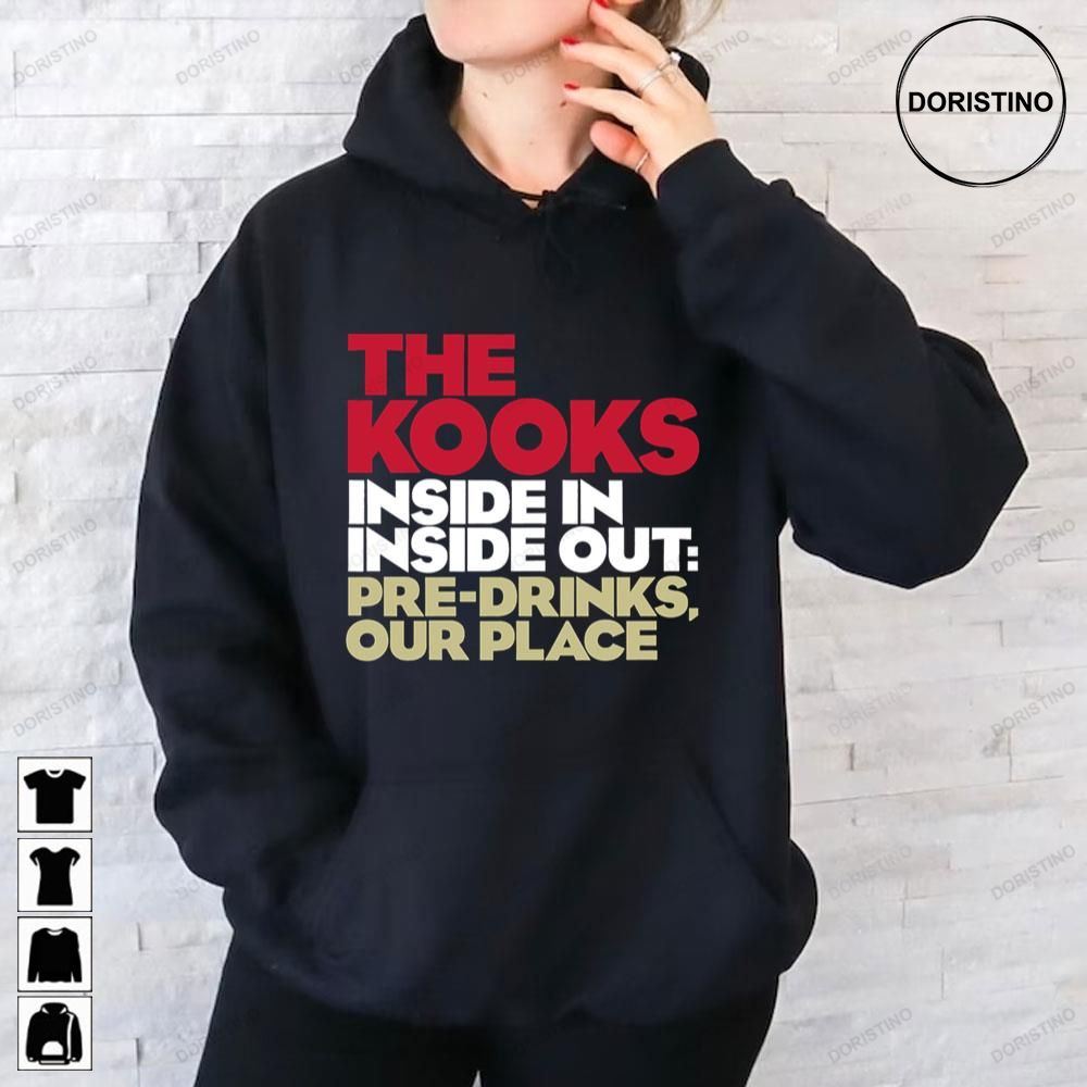 The Kooks Pop-rock Inside In And Inside Out Pre Drinks Our Place Art Limited Edition T-shirts
