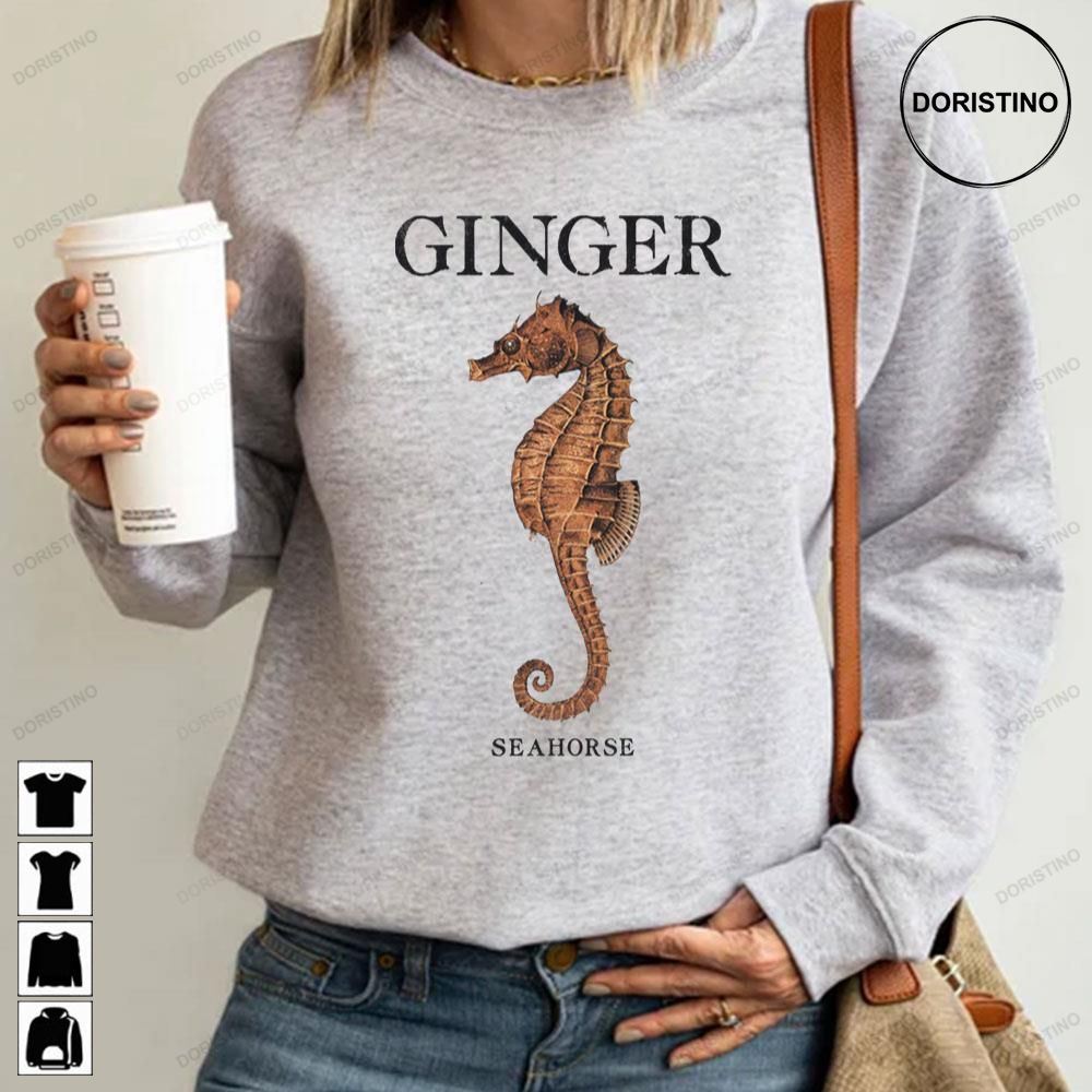 The Seahorses Rock Ginger Logo Art Funny Trending Style