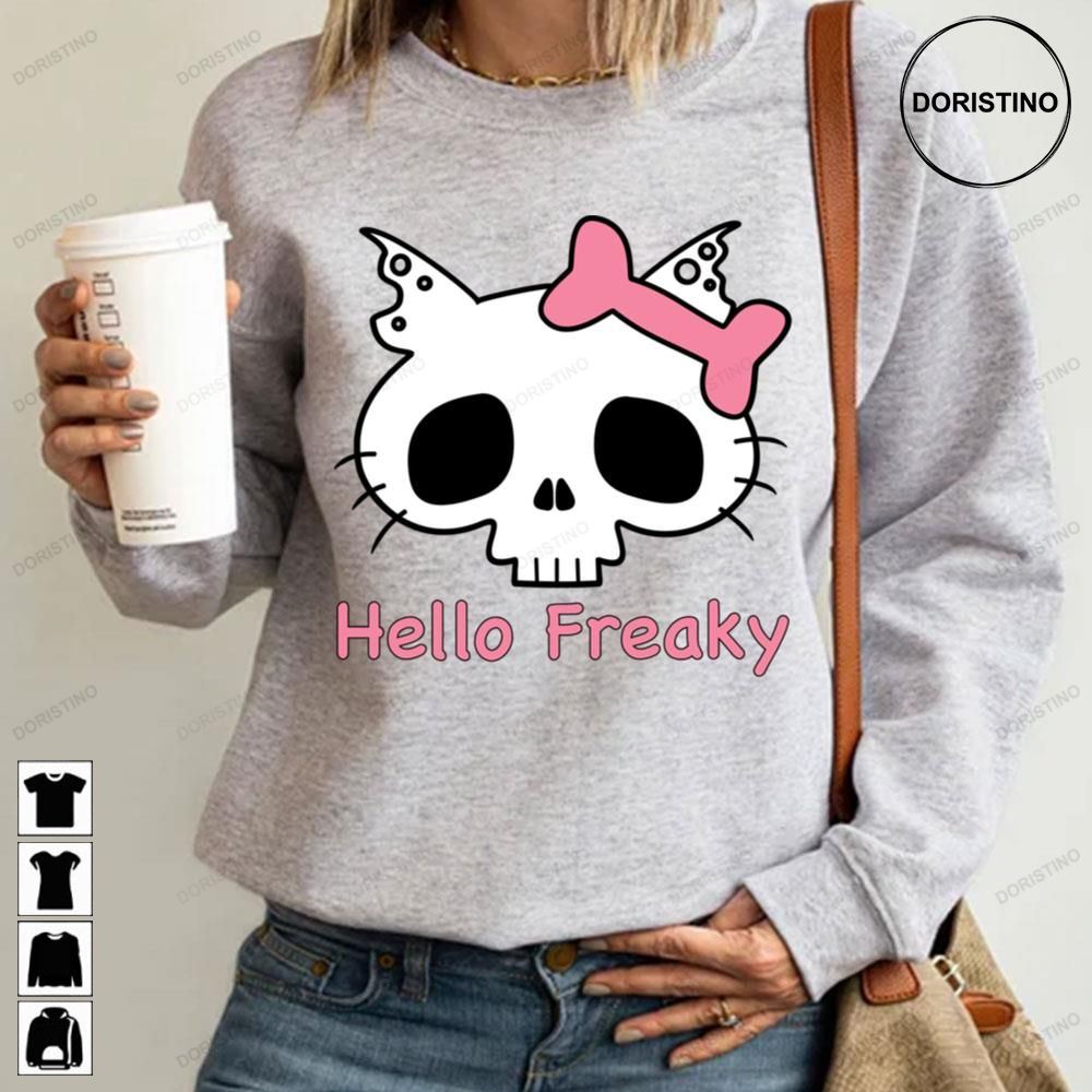 Hello Freaky Pink Fitted Trending Style