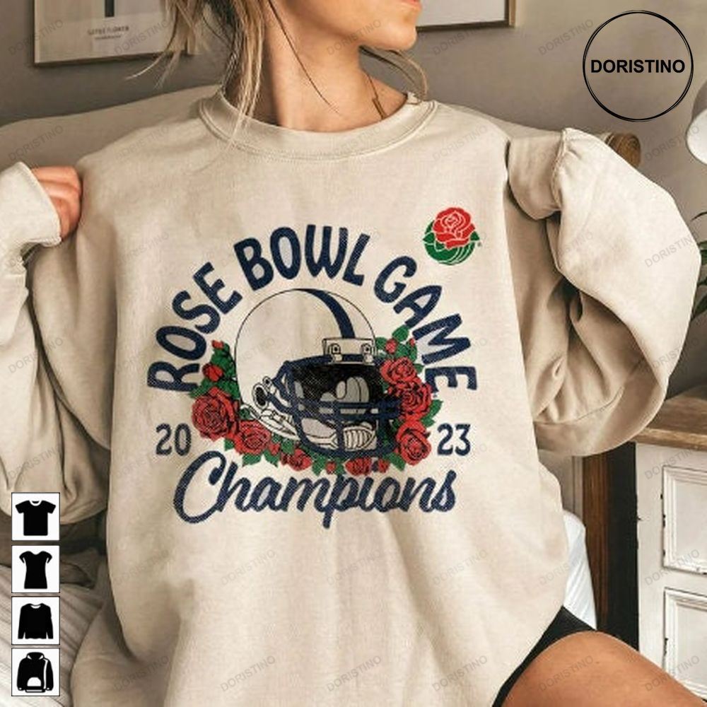 Penn State Vs Utah Utes Football 2023 Rose Bowl Rose Bowl Game Champs Utah Utes Football Tee Penn State Football Champions Udyxd Limited Edition T-shirts