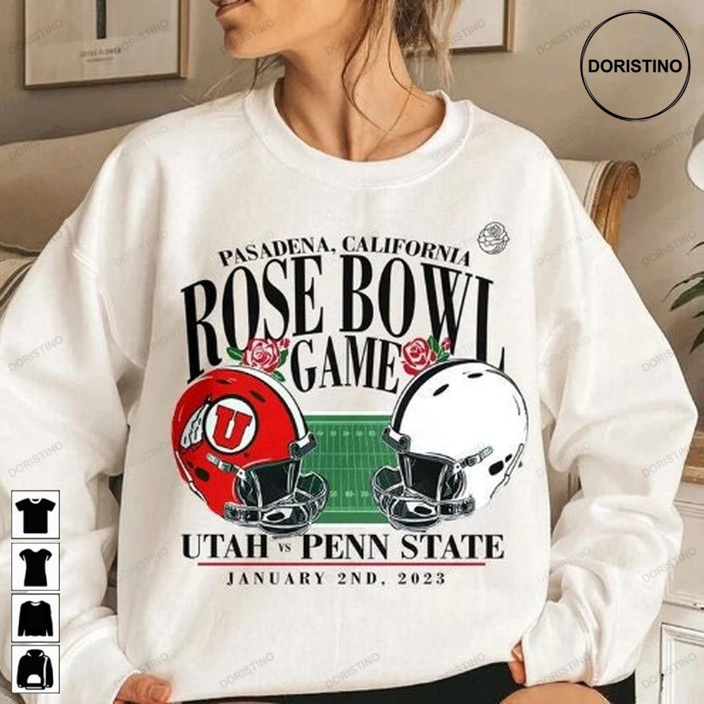 Penn State Vs Utah Utes Football 2023 Rose Bowl Rose Bowl Game Champs Utah Utes Football Tee Penn State Football Champions Trending Style