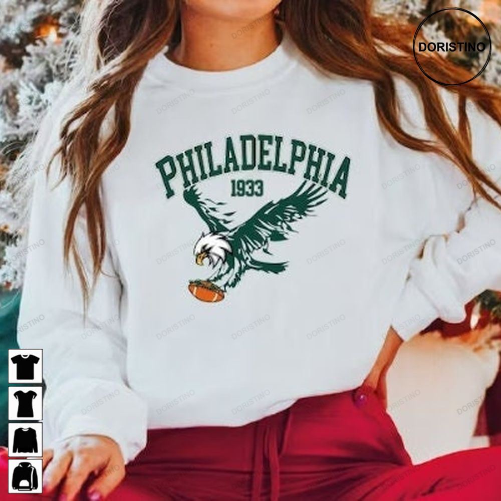 Philadelphia Eagles Philadelphia Football Team Gameday Apparel Distressed Philadelphia Vintage Philadelphia Q6dps Limited Edition T-shirts