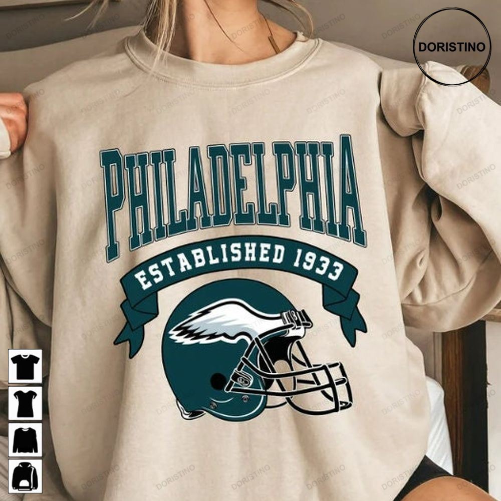 Philadelphia Eagles Philadelphia Football Team Gameday Apparel Distressed Philadelphia Vintage Philadelphia Awesome Shirts