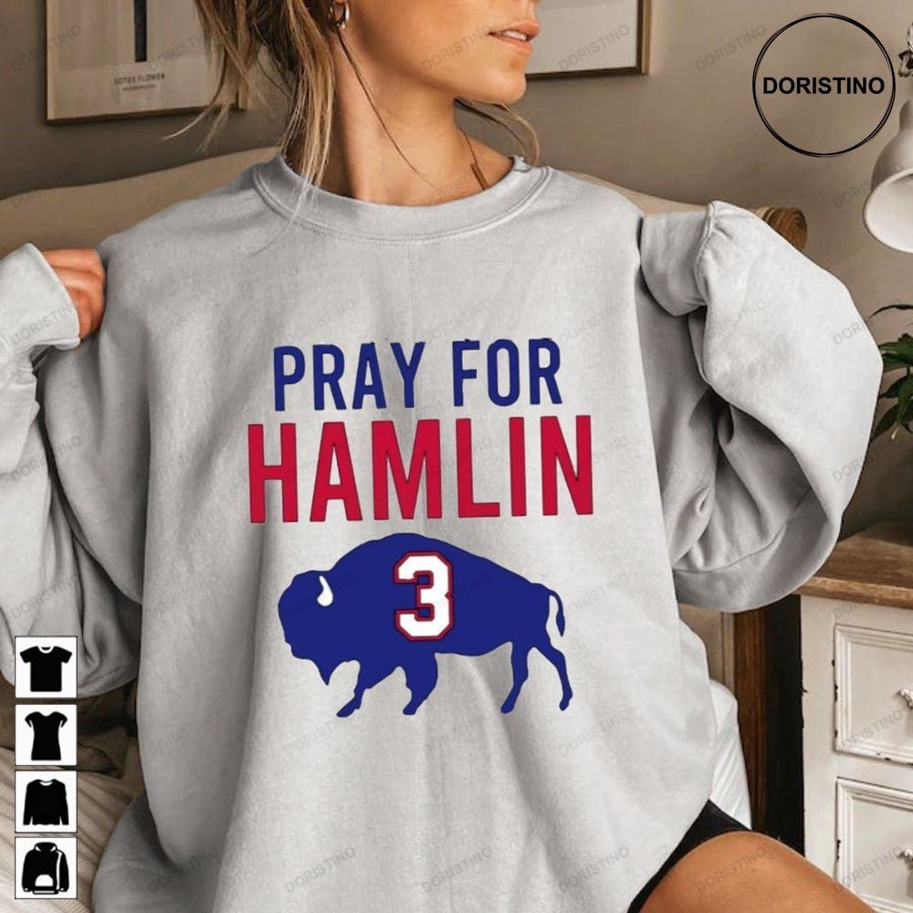 Pray For Damar Hamlin Damar Hamlin Hamlin Graphic Pray For Hamlin Tee Prayers For Damar Hamlin Cnq7d Limited Edition T-shirts