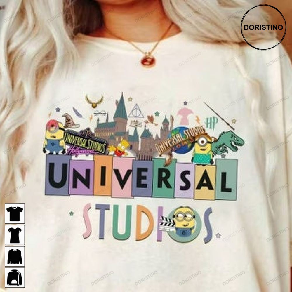 Retro Universal Studios Vintage Universal Studios Universal Studios Family Vacation 2023 Universal Group Limited Edition T-shirts