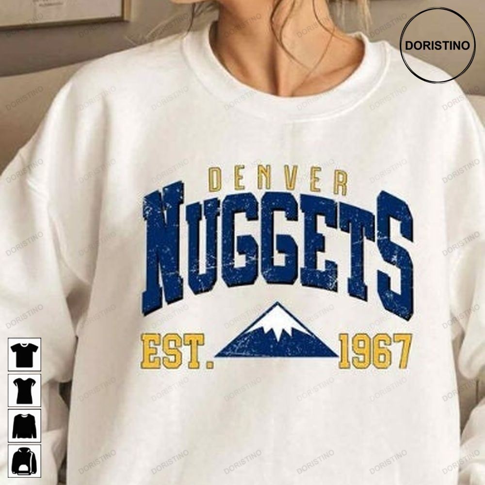 Vintage Denver Nuggets Denver Basketball Vintage Basketball Fan Denver Nuggets Fan Gift Basketball Unisex Tee Vv12y Trending Style