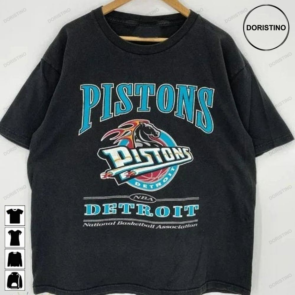 Vintage Detroit Pistons Detroit Basketball Vintage Basketball Fan Detroit Pistons Detroit Basketball Tee G7toe Trending Style