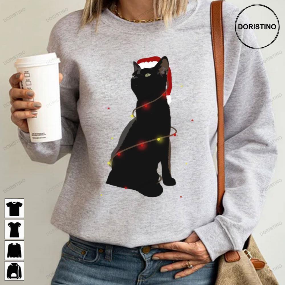 Christmas Lights Black Cat 2 Doristino Awesome Shirts