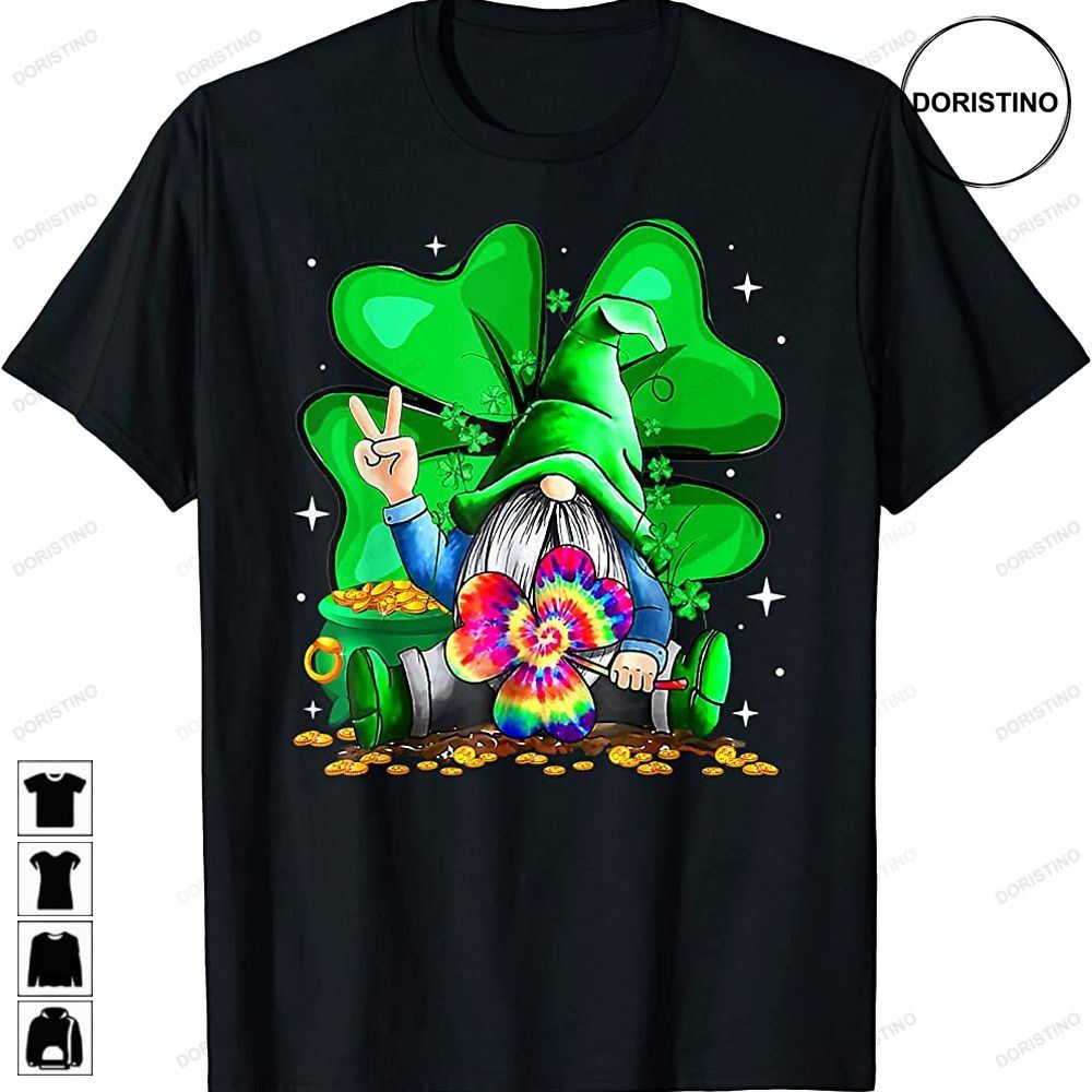 Gnome Tie Dye Shamrock St Patricks Day Trending Style