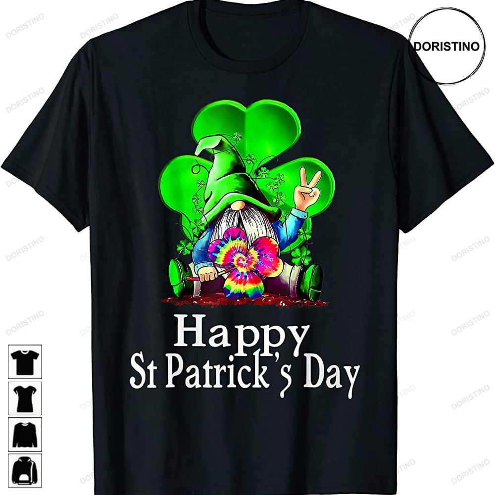 Gnome Tie Dye Shamrock St Patrick´s Day Gnome For Women Awesome Shirts