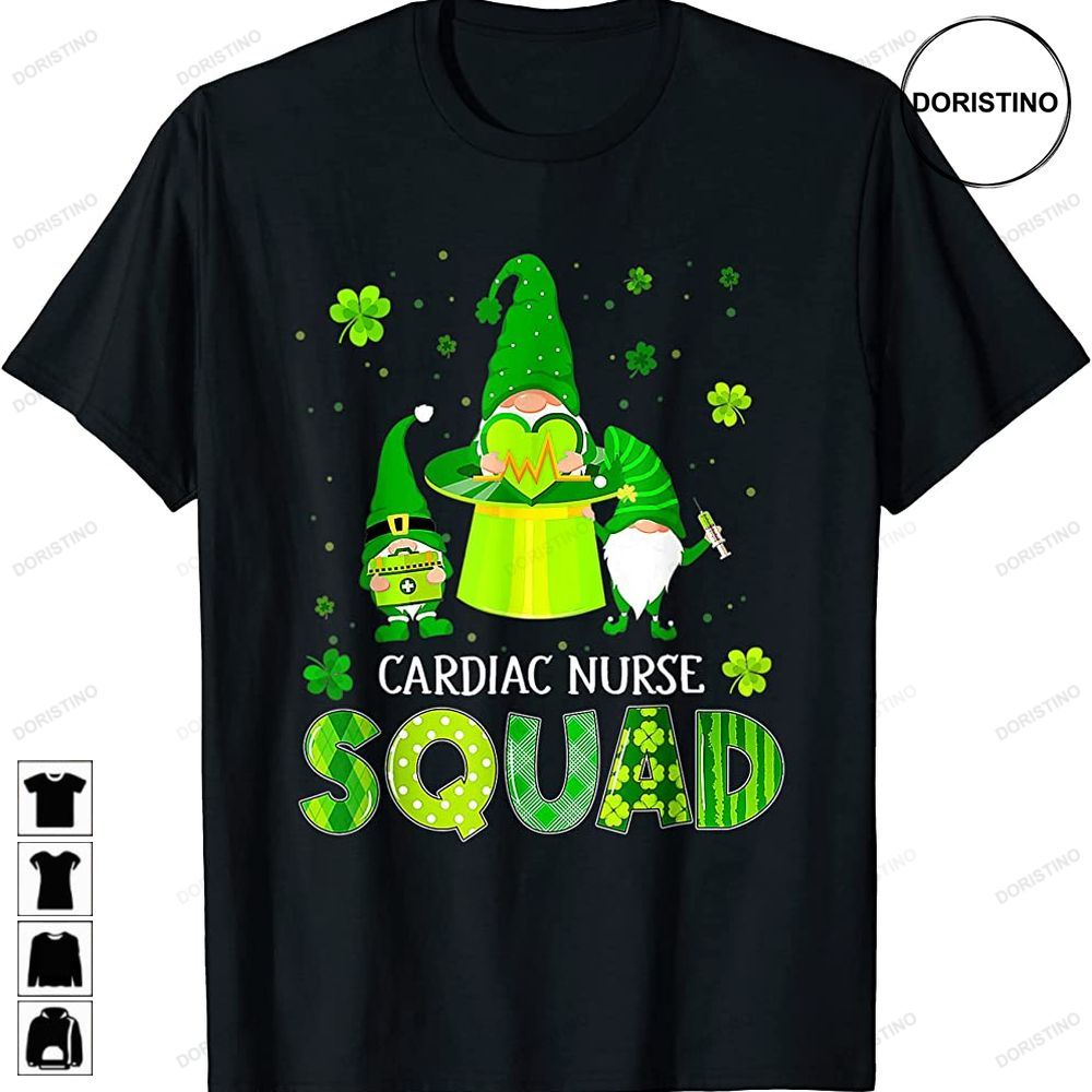 Gnomies Irish Cardiac Nurse Squad Nursing St Patricks Day Awesome Shirts