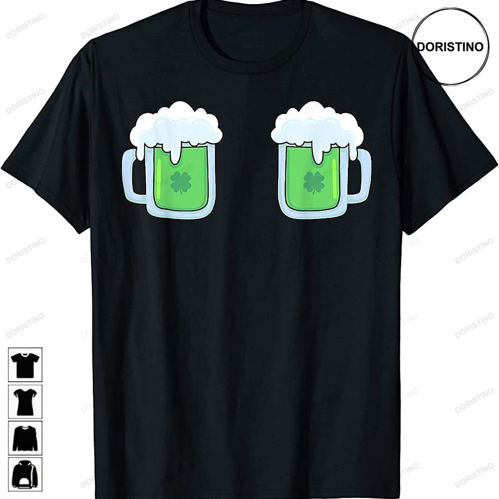 Green Beer Mug Shamrock St Patricks Day Funny Drinking Party Trending Style