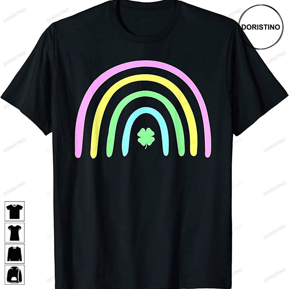 Green Four Leaf Clover Rainbow St Patricks Day 2023 Limited Edition T-shirts