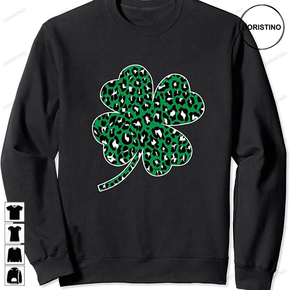 Green Leopard Clover Lucky Leaf St Patricks Day Asm Limited Edition T-shirts